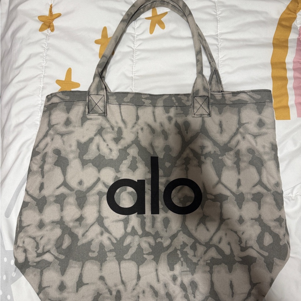 ALO Yoga Camouflage Gray Tote Bag